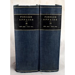Foreign Affairs: An American Quarterly Review (Vol. 19. Oct. 1940-1941 & Vol. 20. Oct. 1941-July 1942; (2 Volume Set)